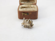 Sterling Silver Railway Train Charm Pendant Vintage c1970