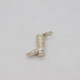 Sterling Silver Riding Boot Charm Pendant Vintage c1970s
