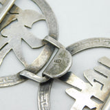 19th Century Chinese Sterling Silver 'Long Life & Good Fortune' Buckle Antique