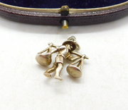 Sterling Silver Oriental Farmer Charm Pendant Vintage c1970