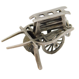 Sterling Silver Travelling Sales Wagon Charm Pendant Vintage c1970