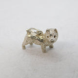 Sterling Silver Westie Terrier Dog Charm Pendant Vintage c1970s