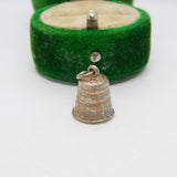 Sterling Silver Sewing Thimble Charm Pendant Vintage c1970