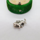 Sterling Silver Leo the Lion Charm Pendant Vintage c1970