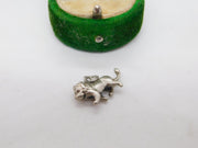 Sterling Silver Leo the Lion Charm Pendant Vintage c1970