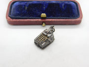 Sterling Silver Opening Cash Register with Pounds Charm Pendant Vintage c1970