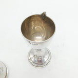 Sterling Silver 'IHS' Communion Cup & Cover Antique 1915 Birmingham