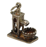 Sterling Silver Water Pump Charm Pendant Vintage c1970