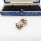 Sterling Silver Openable Motor Car Charm Pendant Vintage c1970