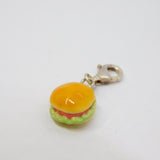 Sterling Silver Burger Clip On Charm Pendant Vintage c1970