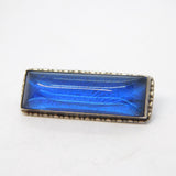 Sterling Silver Morpho Butterfy Wing Bar Brooch Antique c1920 Art Deco