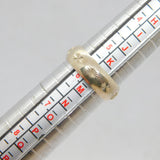 Sterling Silver Star Repeat Pattern Wedding Band Ring Vintage c1990 Size L 1/2
