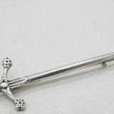 Robert Allison Scottish Sterling Silver Sword Brooch Antique 1947 Glasgow