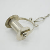 Victorian Silver Plated Sewing Wool Spoon Bangle Bracelet Antique c1880