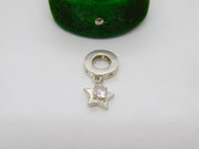 PANDORA Sterling Silver Star Paste Charm Pendant Vintage c1970