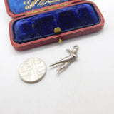 Sterling Silver Spinning Dancer Charm Pendant Vintage c1970