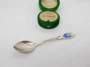 Sterling Silver Colourful Enamel Bermuda Souvenir Spoon Vintage c1970