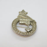 Victorian Silver Plated Clan McDonald Kilt Brooch Antique c1880's