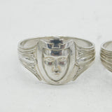 Victorian Pair of Silver Plated Knights Templar Napkin Rings Antique c1890s