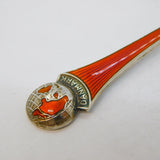 Egon Lauridsen Sterling Silver & Enamel Denmark Souvenir Spoon Vintage