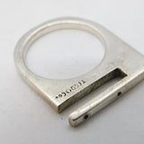 Tego & Co. Sterling Silver Brutalist Style Dress Ring Vintage
