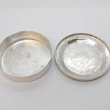 Sterling Silver Planished Arts & Crafts Style Snuff Box Antique Birmingham
