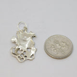 Sterling Silver Studio Style Abstract Fantasy Charm Pendant Vintage c1970