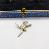 Sterling Silver Pirouette Ballerina Charm Pendant Vintage c1970