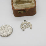 Sterling Silver Good Luck Horseshoe Charm Pendant Vintage c1970