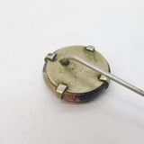 Art Deco Sterling Silver & Derbyshire Blue John Stick Pin Antique c1920s