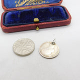 Sterling Silver Queen Victoria Groat Fourpence Charm Pendant Antique 1851
