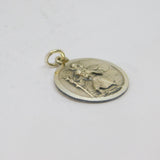 Sterling Silver St Christopher Travel Charm Pendant Vintage c1970