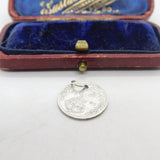 Sterling Silver King George V Threepence Coin Charm Pendant Antique 1912
