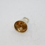 Sterling Silver Bell Charm Pendant Vintage c1970s