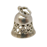 Sterling Silver Ringing Bell Charm Pendant Vintage c1970