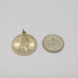 Sterling Silver St Christopher Travel Charm Pendant Vintage c1970