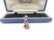 Sterling Silver Knees-Up Sitting Elf Charm Pendant Vintage c1970