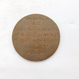18th Century George III Newgate Prison Half Penny Coin Token Antique 1795
