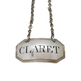 George III Sterling Silver Claret Wine Decanter Label Antique c1800 London