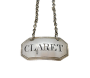 George III Sterling Silver Claret Wine Decanter Label Antique c1800 London