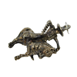 Sterling Silver Horse Riding Performer Charm Pendant Vintage c1970