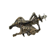 Sterling Silver Horse Riding Performer Charm Pendant Vintage c1970