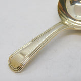 George III Sterling Silver Lined Edge Tea Caddy Spoon Antique 1798 London