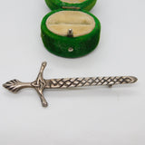 Shipton & Co. Sterling Silver Sword Brooch Antique 1922 Chester Art Deco