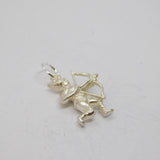 Sterling Silver Archer With Bow & Arrow Charm Pendant Vintage c1970