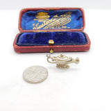 Sterling Silver Enamel Genie in the Lamp Charm Pendant Vintage c1970
