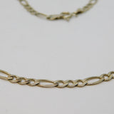 Sterling Silver Essential Figaro Chain Necklace 61cm/24" Length Vintage c1970