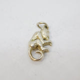 Sterling Silver Monkey Charm Pendant Vintage c1970