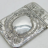 Sterling Silver Butterfly & Flower Pattern Card Case Vintage 1993 London