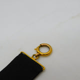Victorian 9ct Yellow Gold Short Buckle Form Mourning Bracelet Antique c1880